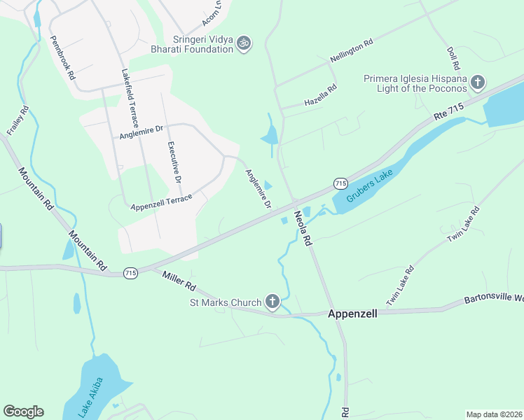 map of restaurants, bars, coffee shops, grocery stores, and more near 2-18 Anglemire Dr in Stroudsburg