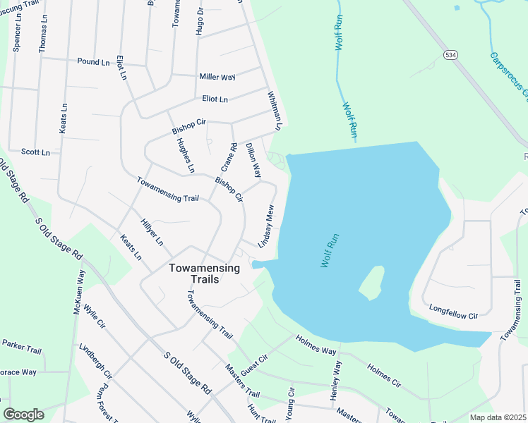 map of restaurants, bars, coffee shops, grocery stores, and more near 39 Lindsay Mew in Albrightsville
