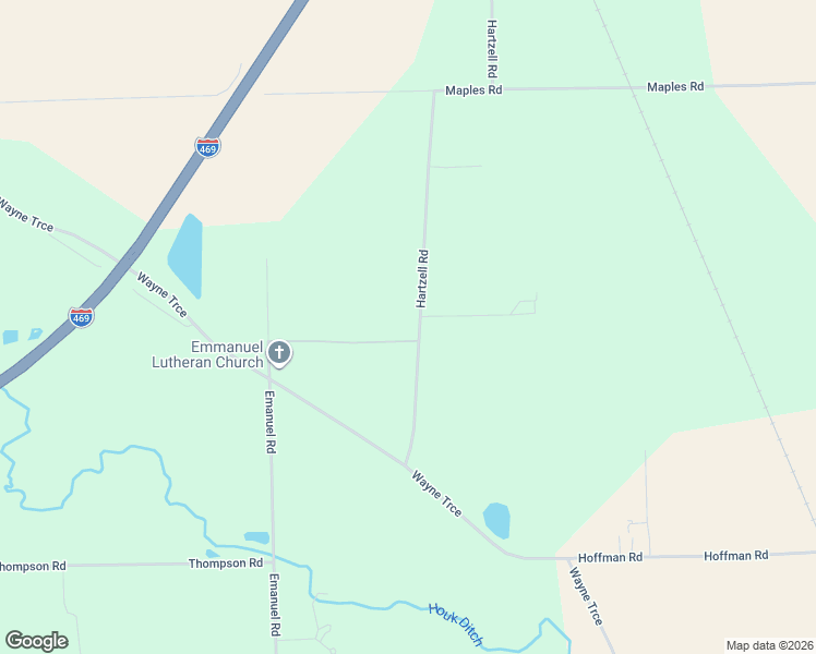 map of restaurants, bars, coffee shops, grocery stores, and more near 8203 Twin Oaks Drive in Fort Wayne