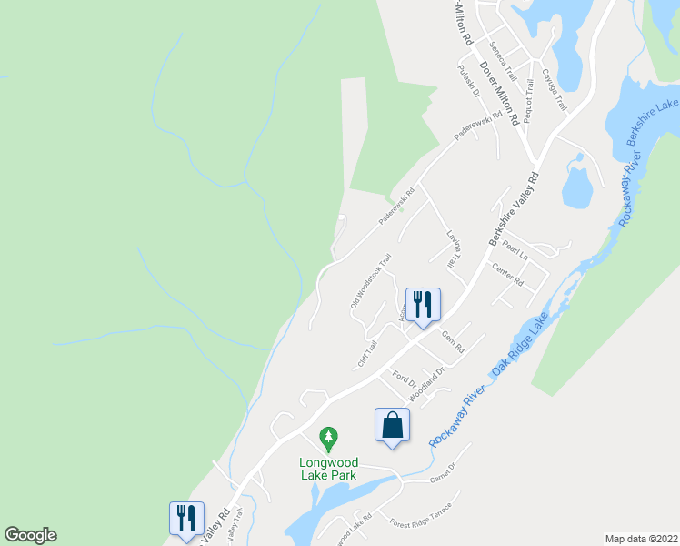 map of restaurants, bars, coffee shops, grocery stores, and more near 57 Paderewski Road in Jefferson