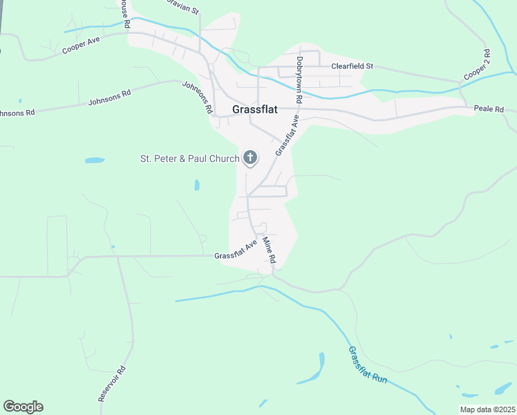 map of restaurants, bars, coffee shops, grocery stores, and more near 35 Browns Lane in Grassflat