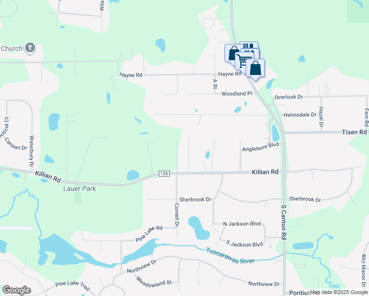 map of restaurants, bars, coffee shops, grocery stores, and more near 1950 Stimpfel Drive in Uniontown