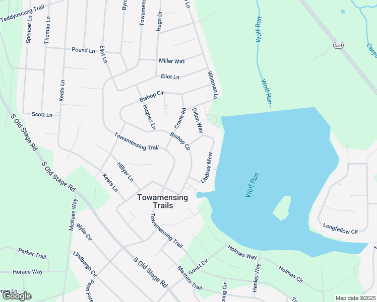 map of restaurants, bars, coffee shops, grocery stores, and more near 174 Bishop Circle in Albrightsville
