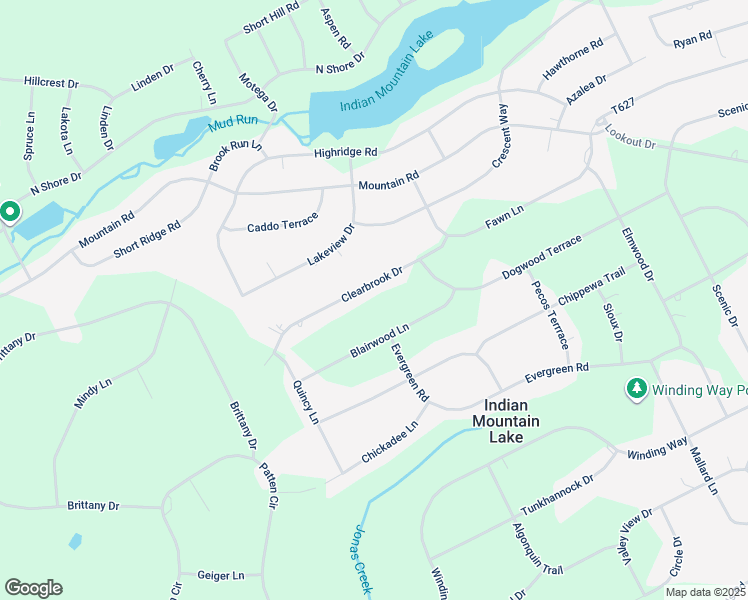map of restaurants, bars, coffee shops, grocery stores, and more near 100 Clearbrook Drive in Albrightsville