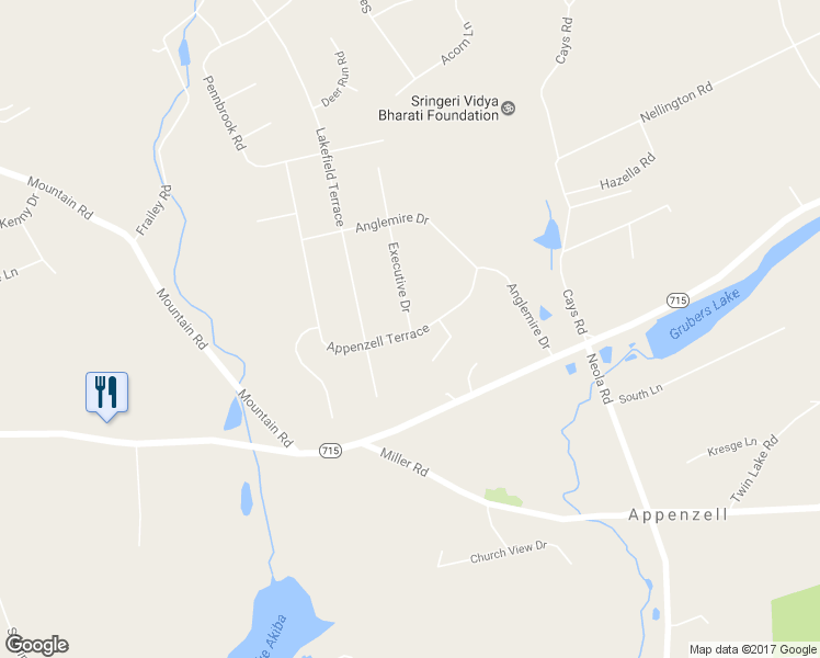 map of restaurants, bars, coffee shops, grocery stores, and more near 39 Executive Drive in Stroudsburg