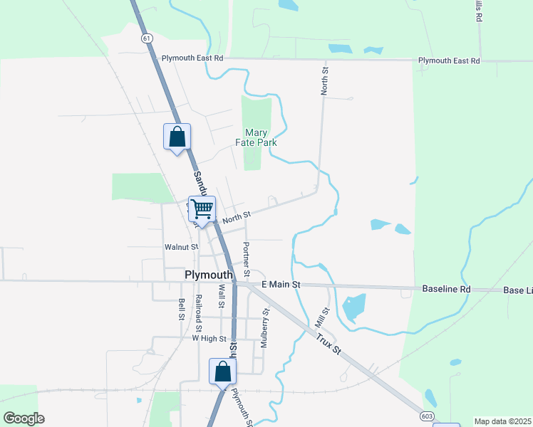 map of restaurants, bars, coffee shops, grocery stores, and more near 88 North Street in Plymouth