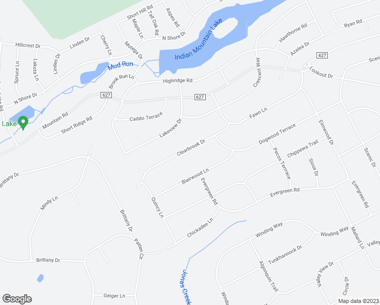 map of restaurants, bars, coffee shops, grocery stores, and more near 100 Clearbrook Drive in Albrightsville
