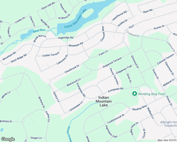 map of restaurants, bars, coffee shops, grocery stores, and more near 99 Blairwood Lane in ALBRIGHTSVLLE