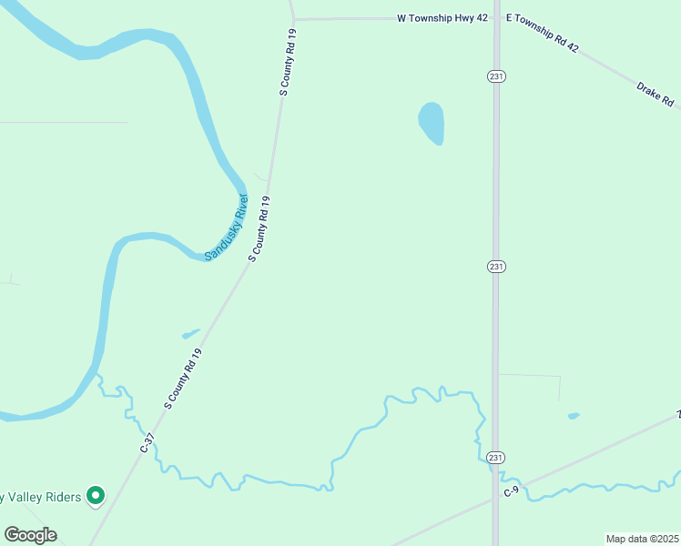map of restaurants, bars, coffee shops, grocery stores, and more near 8531 South County Road 19 in Tiffin
