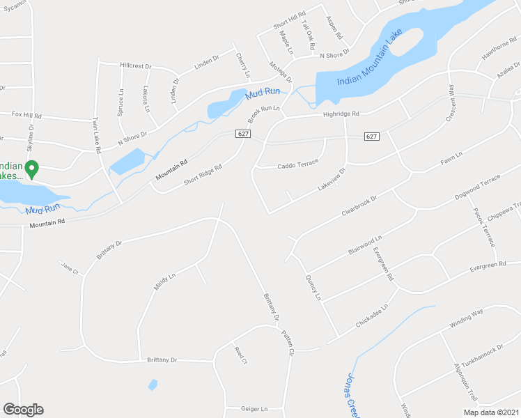 map of restaurants, bars, coffee shops, grocery stores, and more near 5 Highridge Road in Albrightsville