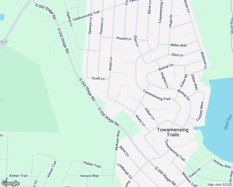 map of restaurants, bars, coffee shops, grocery stores, and more near 25 Surrey Glen in Albrightsville