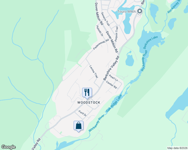 map of restaurants, bars, coffee shops, grocery stores, and more near 23 Lavina Trail in Jefferson