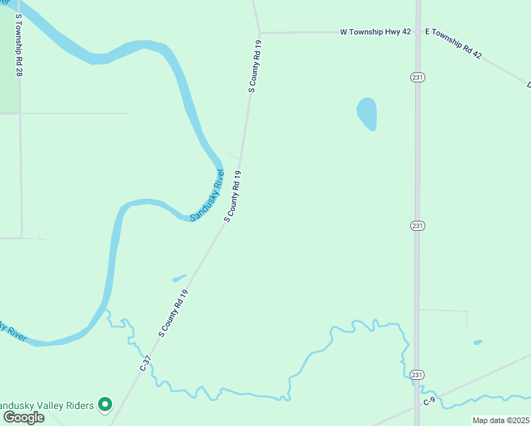 map of restaurants, bars, coffee shops, grocery stores, and more near 8531 South County Road 19 in Tiffin