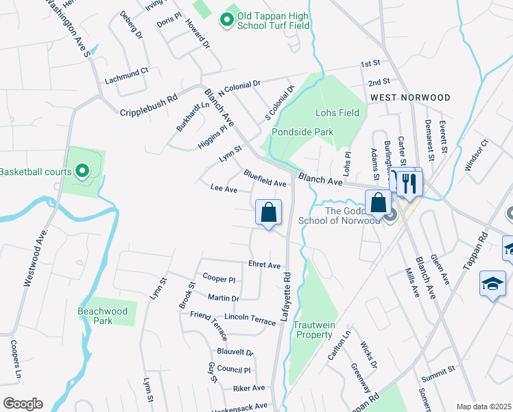 map of restaurants, bars, coffee shops, grocery stores, and more near 9 Sandra Place in Harrington Park