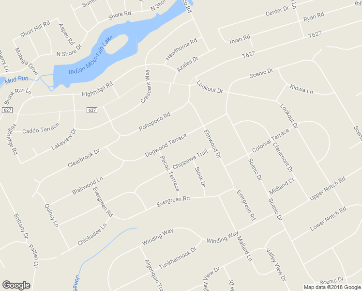 map of restaurants, bars, coffee shops, grocery stores, and more near 804 Dogwood Terrace in Albrightsville