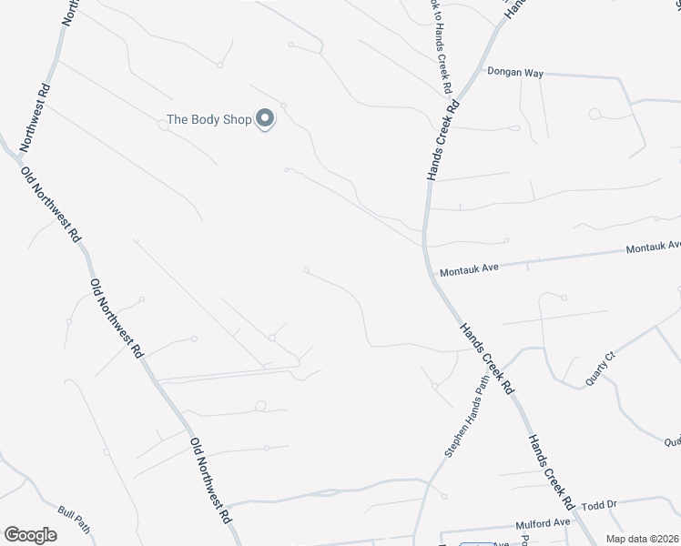 map of restaurants, bars, coffee shops, grocery stores, and more near 18 Long Hill Road in East Hampton