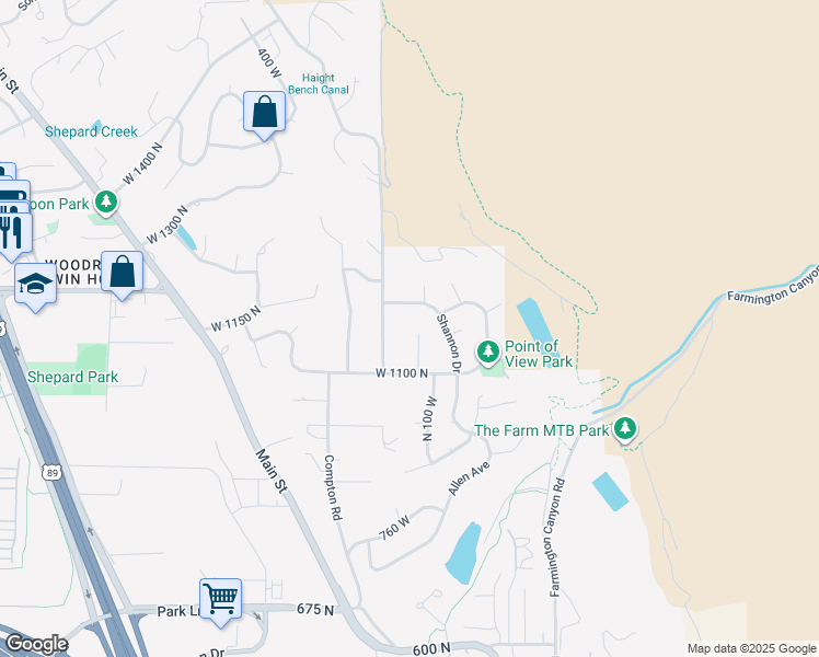 map of restaurants, bars, coffee shops, grocery stores, and more near 1159 Heather Cir in Farmington