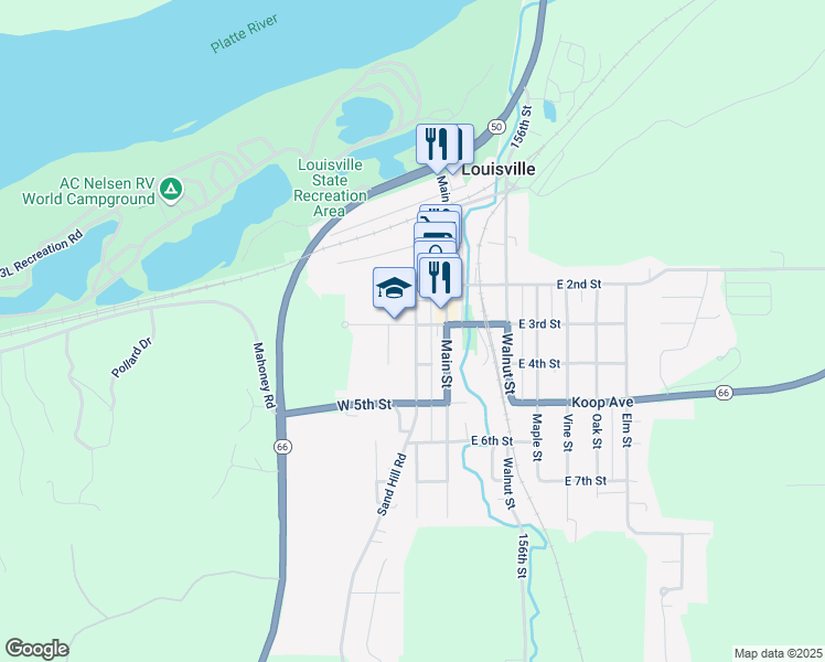 map of restaurants, bars, coffee shops, grocery stores, and more near 202 West 3rd Street in Louisville