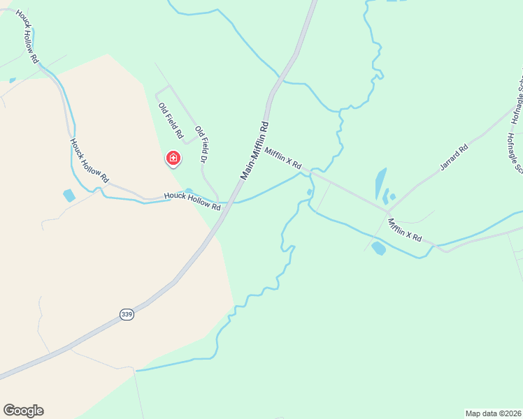 map of restaurants, bars, coffee shops, grocery stores, and more near 648 Miff-Main Road in Bloomsburg