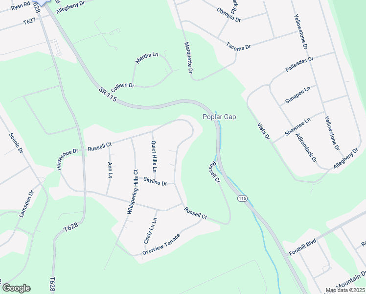 map of restaurants, bars, coffee shops, grocery stores, and more near 280 Russell Court in Effort