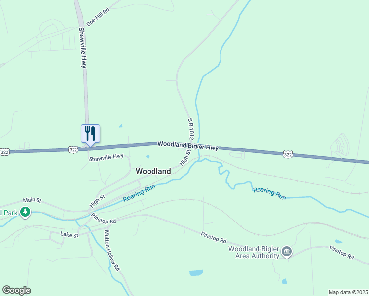 map of restaurants, bars, coffee shops, grocery stores, and more near 473 Sr1012 in Woodland
