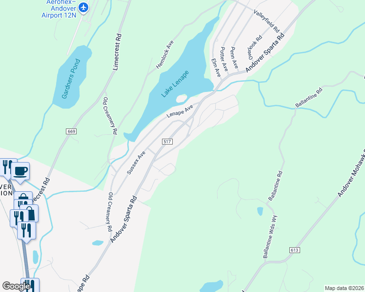 map of restaurants, bars, coffee shops, grocery stores, and more near 16 Hillcrest Avenue in Newton