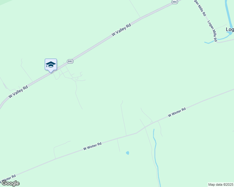map of restaurants, bars, coffee shops, grocery stores, and more near 2522 West Winter Road in Loganton