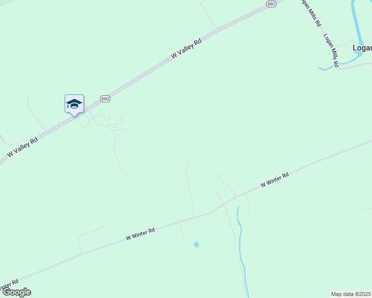 map of restaurants, bars, coffee shops, grocery stores, and more near 2522 West Winter Road in Loganton