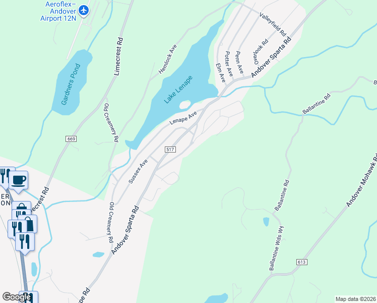 map of restaurants, bars, coffee shops, grocery stores, and more near 16 Hillcrest Avenue in Newton