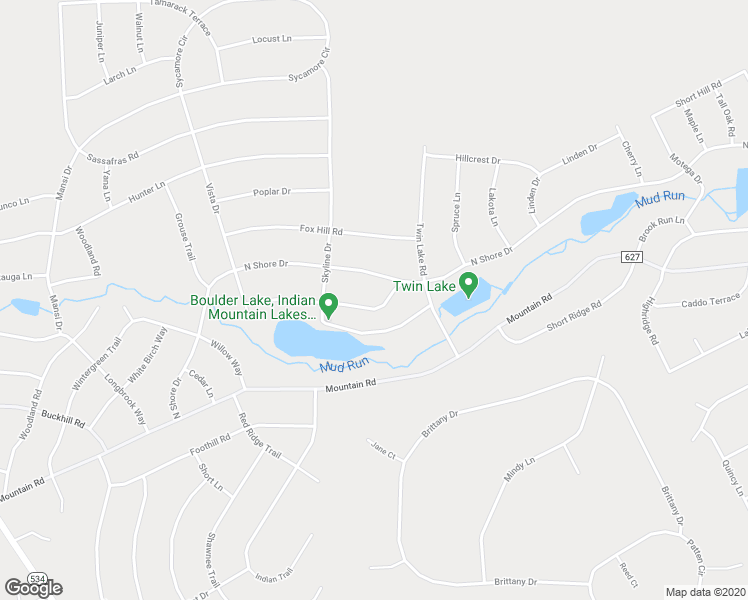 map of restaurants, bars, coffee shops, grocery stores, and more near 61 Beaver Drive in Albrightsville