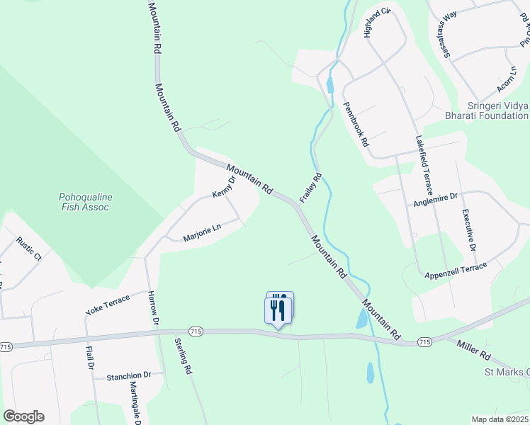 map of restaurants, bars, coffee shops, grocery stores, and more near 2017 Mountain Road in Stroudsburg