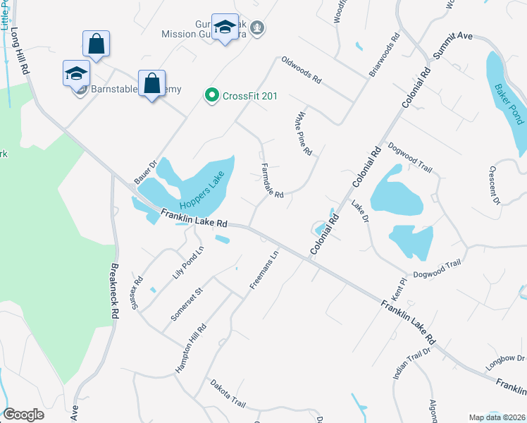map of restaurants, bars, coffee shops, grocery stores, and more near 416 Walder Drive in Franklin Lakes