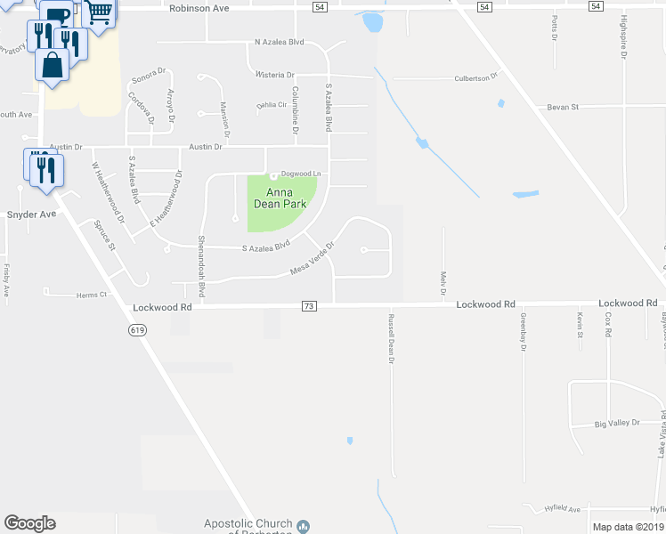 map of restaurants, bars, coffee shops, grocery stores, and more near 824 Thornwood Drive in Barberton