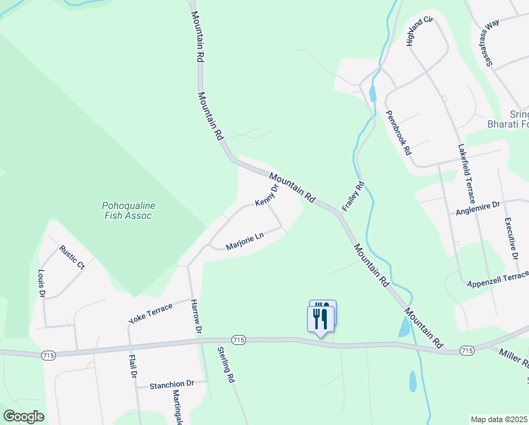 map of restaurants, bars, coffee shops, grocery stores, and more near 8401 Milton Ct in Stroudsburg