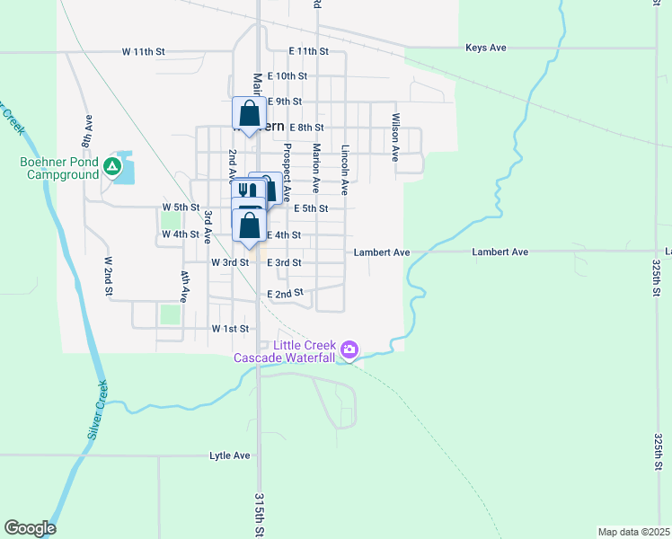 map of restaurants, bars, coffee shops, grocery stores, and more near 308 East 3rd Street in Malvern