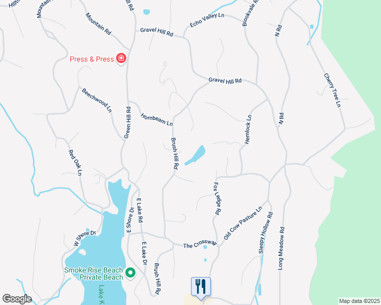 map of restaurants, bars, coffee shops, grocery stores, and more near 37 Brush Hill Road in Kinnelon