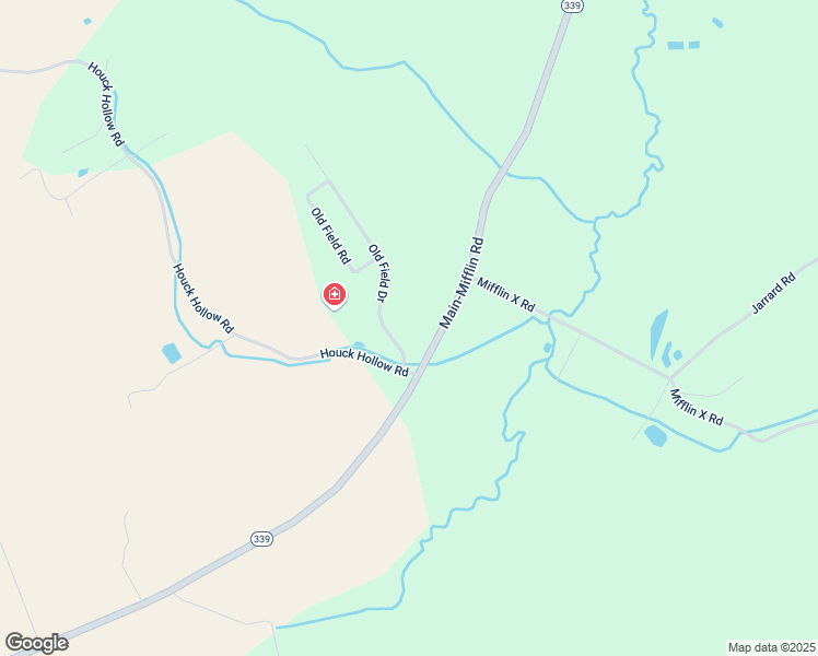 map of restaurants, bars, coffee shops, grocery stores, and more near 100 Old Field Dr in Bloomsburg