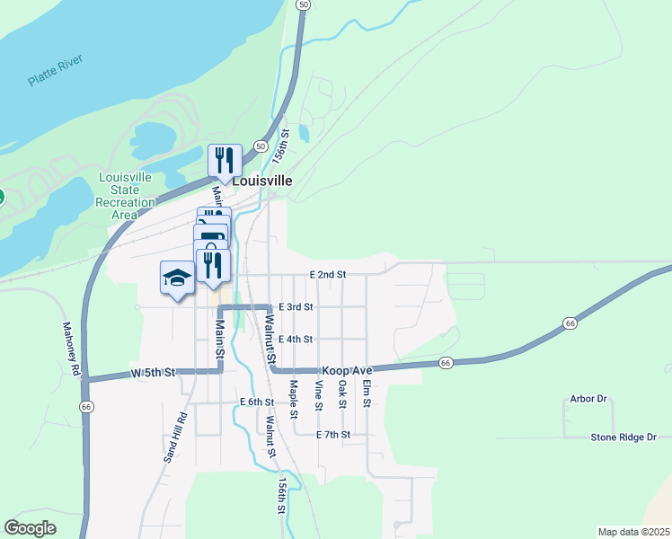 map of restaurants, bars, coffee shops, grocery stores, and more near 513 East 2nd Street in Louisville