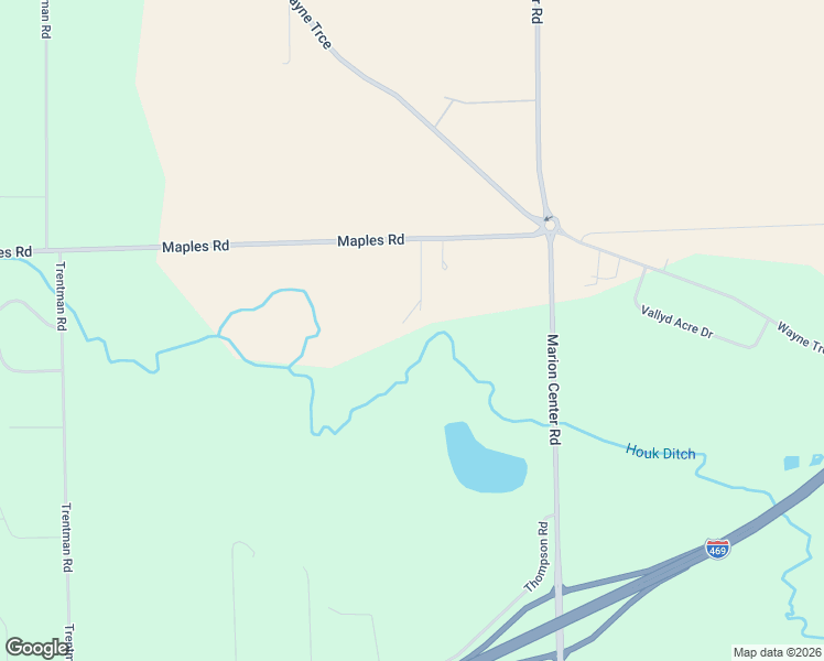 map of restaurants, bars, coffee shops, grocery stores, and more near 5624 Maples Road in Fort Wayne