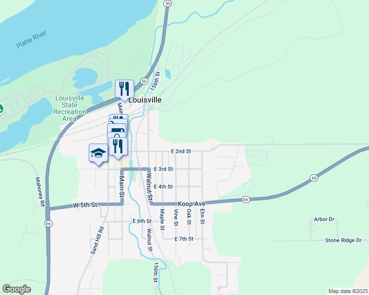 map of restaurants, bars, coffee shops, grocery stores, and more near 513 East 2nd Street in Louisville