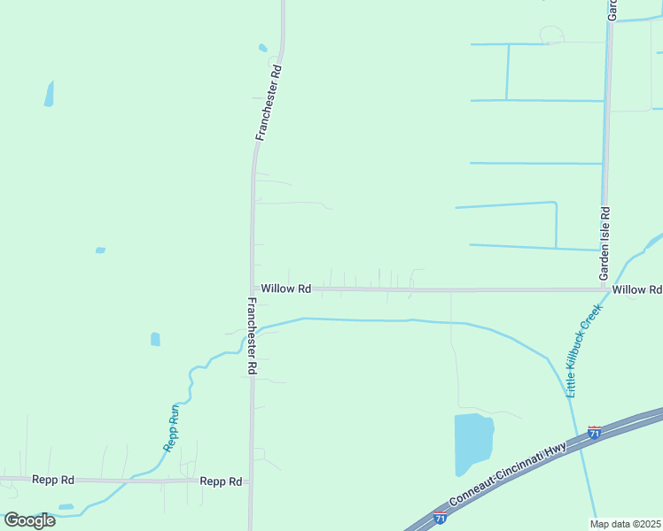 map of restaurants, bars, coffee shops, grocery stores, and more near 9481 Willow Road in Lodi