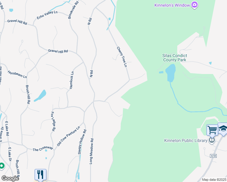 map of restaurants, bars, coffee shops, grocery stores, and more near 51 Cherry Tree Lane in Kinnelon