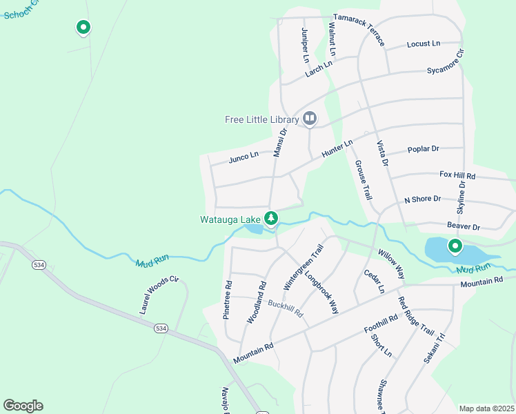 map of restaurants, bars, coffee shops, grocery stores, and more near 202 Watauga Lane in ALBRIGHTSVLLE