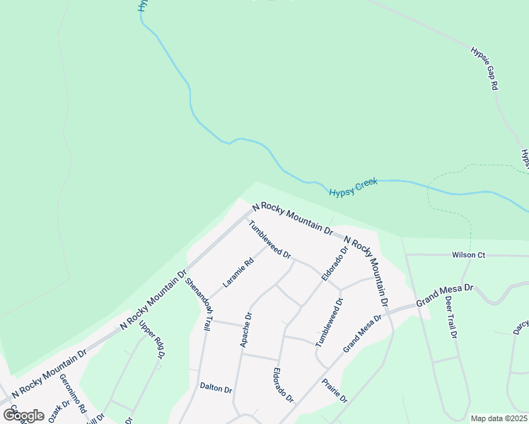 map of restaurants, bars, coffee shops, grocery stores, and more near 1418 North Rocky Mountain Drive in Effort