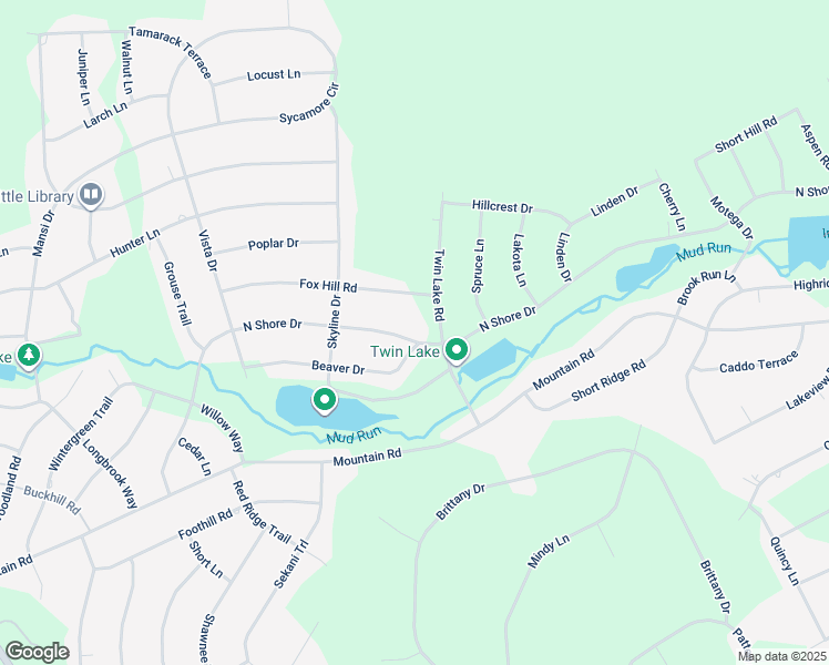 map of restaurants, bars, coffee shops, grocery stores, and more near 151 North Shore Drive in Albrightsville