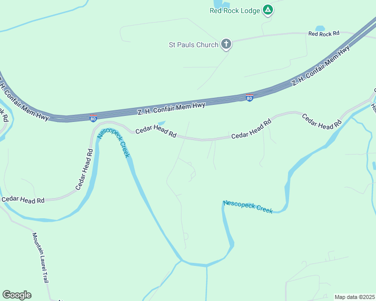 map of restaurants, bars, coffee shops, grocery stores, and more near 105 Gross Road in Sugarloaf