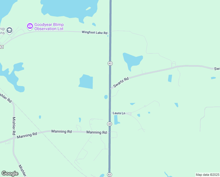 map of restaurants, bars, coffee shops, grocery stores, and more near 501 Ohio 43 in Mogadore