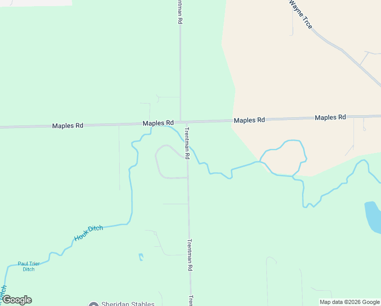 map of restaurants, bars, coffee shops, grocery stores, and more near 9213 Trentman Road in Fort Wayne