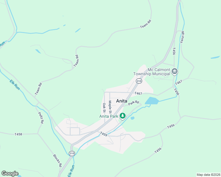 map of restaurants, bars, coffee shops, grocery stores, and more near in Anita