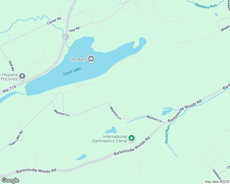 map of restaurants, bars, coffee shops, grocery stores, and more near 198 Wenton Lane in Stroudsburg